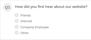 A multiple choice question with four answer options.