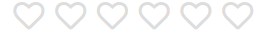 A rating scale of six heart icons.