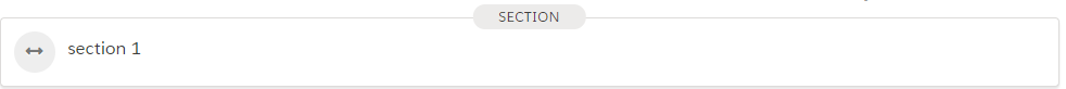 A section divider labeled section 1.